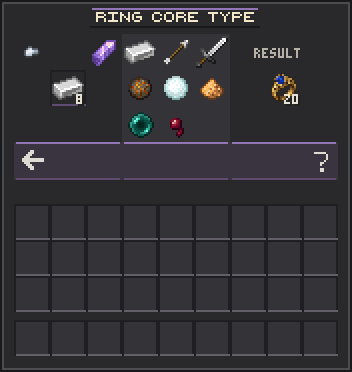 Forge · Ring Core Choices