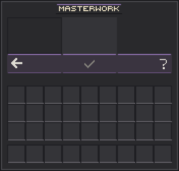 Equipment Workbench · Masterwork Empty