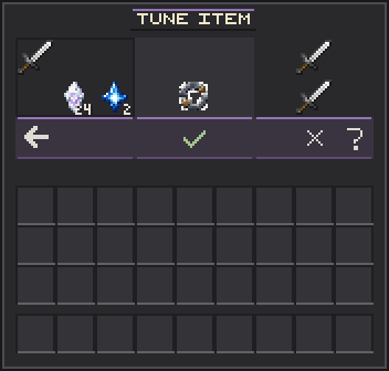Equipment Workbench · Reset Tuning Cost