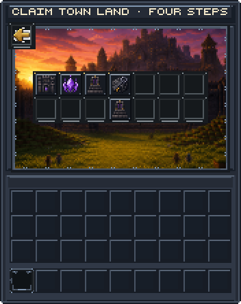 Town Progression · Claim Land